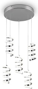 TRIO R34185306 LAOL Többágú Függesztett Lámpa Ezüst LED IP20