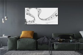 Canvas képek Violinkulcs 100x50 cm