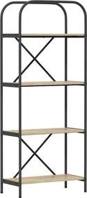 vidaXL Könyvespolc Sonoma tölgy 60 x 30 x 146 cm Faanyag