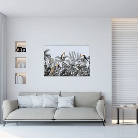 Kép - Illusztrált dzsungel (90x60 cm)