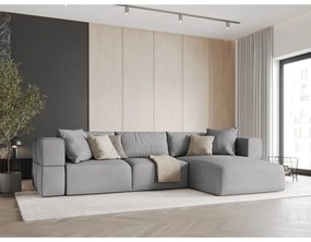 Világosszürke sarokkanapé (jobb oldali) Esther – Milo Casa