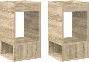 vidaXL Végasztal 2 pcs Sonoma tölgy 30 x 30 x 56 cm Faanyag