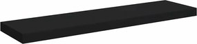 vidaXL fekete MDF lebegő fali polc 90 x 23,5 x 3,8 cm