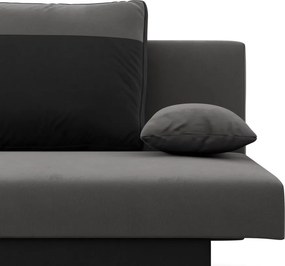 Sony kanapé, szövet anyag, bonell töltet, szürke - fekete