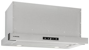 Klarstein Vinea, beépíthető páraelszívó, lapos konstrukció, 60 cm, fekete