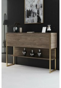 Luxe Walnut and Gold komód