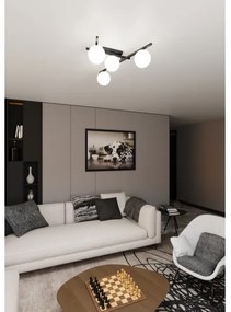 Mennyezeti lámpa SMART 4xE14/10W/230V fekete/fehér