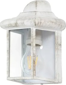 Rabalux kültéri fali lámpa e27 60w antik fehér norvich