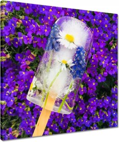 Vászonkép 50x50 Virágos fagylalt Virágok