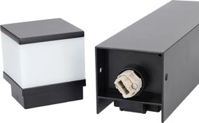 Brilagi - Kültéri lámpa 2 SCHUKO aljzattal 1xG9/11W/230V IP44 fekete