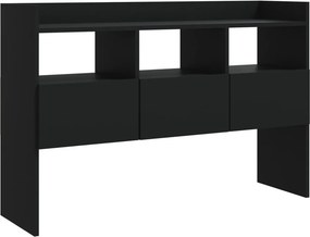 vidaXL fekete szerelt fa tálalószekrény 105 x 30 x 70 cm