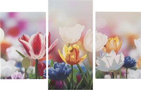 Tulipán Craft 3 részes gyémántszemes kirakó szett
