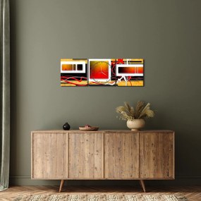 Kép - Absztrakció (órával) (90x30 cm)
