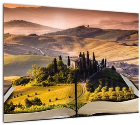 A táj egy könyvben képe (70x50 cm)