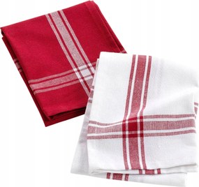 Konyhai Törlőkendő Pamut 50X70 CM 2 Db Piros