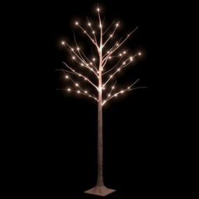 fehér LED-es nyírfa 72 meleg fehér LED-del 150 cm