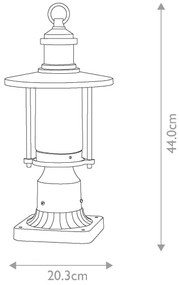 Kichler KL-RIVERWOOD3-M - Kültéri lámpa RIVERWOOD 1xE27/60W/230V IP44 fekete