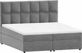 Szürke ágyneműtartós boxspring ágy 180x200 cm Flip – Ropez