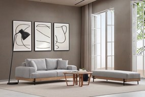 3 személyes kanapé Eti Oak -Szürke