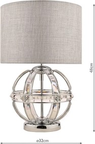 Laura Ashley Aidan 3742828-Q Asztali lámpa 1x40W/E27 IP20