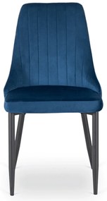 Sötétkék Bársony Étkezőszék. BARI