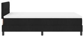 Box Spring ágy matraccal fekete 120x190 cm szövet