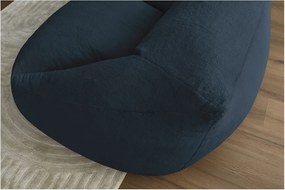 Sötétkék műszőrme babzsákfotel Lilibet – Bobochic Paris