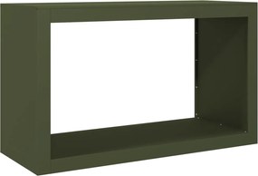vidaXL zöld acél tűzifatároló 100 x 40 x 60 cm