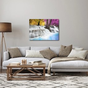 Egy kép Erawan vízeséséről az erdőben (70x50 cm)