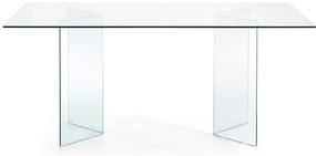 Étkezőasztal üveg asztallappal 90x200 cm Burano – Kave Home