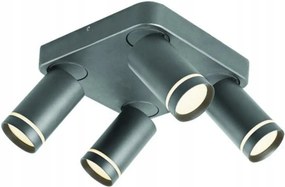 Aca Lighting mennyezeti lámpa 4XGU10 Divino szürke alumínium IP20 21X21X13.5CM R
