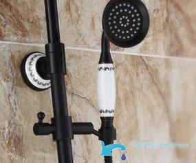 Zuhanyrendszer NSC NSC46982 érzékelővel, sárgaréz testtel, többféle színben, például matt fekete és sötét bronz