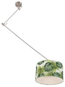 Modern függőlámpa acélból levélbúrával 35 cm - Blitz