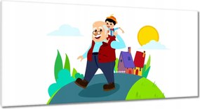 Képek 115x55 Fából készült játékbaba orral