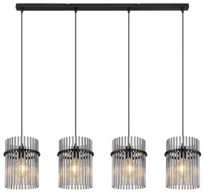 Globo 15698-4H - Csillár zsinóron GORLEY 4xE27/60W/230V fekete
