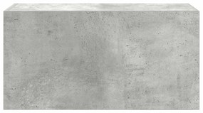betonszürke szerelt fa fali fürdőszobaszekrény 60 x 25 x 30 cm