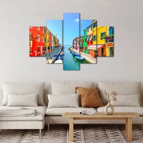 Kép - Burano sziget, Velence, Olaszország (150x105 cm)