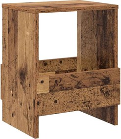 vidaXL Magazin állvány Öreg fa 35 x 30 x 45 cm