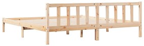 tömör fenyőfa extra hosszú ágykeret matrac nélkül 200 x 210 cm