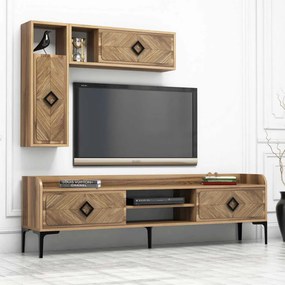 Samba TV-állvány, dió, 180 cm