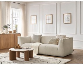 Bézs buklé kanapé 242 cm Giorgia – Bobochic Paris