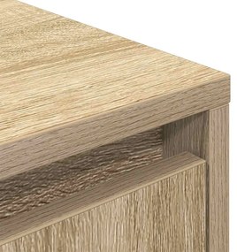 sonoma-tölgy színű TV-szekrény LED-lámpákkal 100x41x50 cm