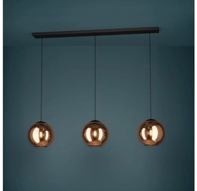 Eglo 390095 - Csillár zsinóron CORDOBA 3xE27/40W/230V réz