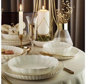 27 részes étkészlet fehér/arany/porcelán