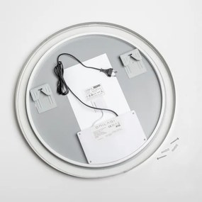 Brilagi-LED dimmelhető, fűthető tükör LED háttérvilágítással ALU PRO LED/18W/230V átmérő 60 cm IP44 fényes króm