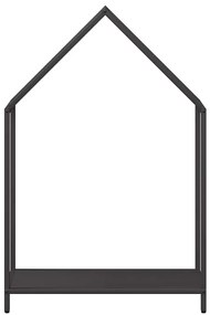 fekete hidegen hengerelt acél tűzifatároló 60x25x90 cm