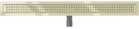 Mexen Flat M08 rozsdamentes acél zuhanytálca 90 cm, arany, 1525090-15