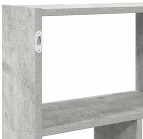 betonszürke szerelt fa fali kockapolc 12 rekeszes színű
