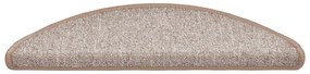 20 db világosbarna lépcsőszőnyeg 56x17x3 cm