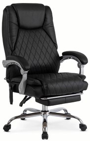 GIORGIO forgó masszázsfotel, fekete